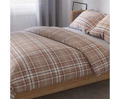 Medvilninio satino patalynės komplektas, 220x200 cm antklodės užvalkalas su dviem pagalvių užvalkalais, 115 g/m² audinio tankis, elegantiška miegamojo tekstilė, minkšta patalynė