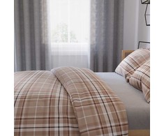 Medvilninio satino patalynės komplektas, 220x200 cm antklodės užvalkalas su dviem pagalvių užvalkalais, 115 g/m² audinio tankis, elegantiška miegamojo tekstilė, minkšta patalynė