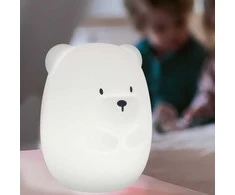 Nattou - silikoninė LED naktinė lempa | Meškiukas 16 cm