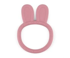 Petite&amp;Mars Bunny - zuikio formos silikoninis dantukas | DustyRose