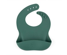 Silicone Bib Žalias 6m+ PETITE&amp;MARS