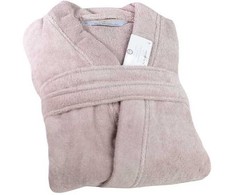 Egipto medvilnės chalatas, unisex frotinis chalatas, 450 gsm tankis, pudros rožinė spalva, lengva priežiūra be lyginimo, prabangus spa chalatas, Giza 95 verpalai, minkštas vonios chalatas