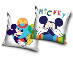 Užvalkalas dekoracyjna 40x40 Mickey biala kolorowa welwetowa 12 Carbotex