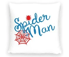 Užvalkalas dekoracyjna 40x40 Spiderman mėlyna balta welwetowa 12 Carbotex