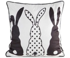 Eurofirany CHP/SPRING/Juodas/4 45X45 Juodas+Baltas VELVET