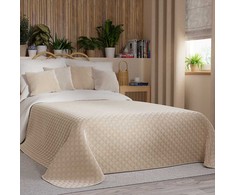 Velveto lovatiesė VELVI LIGHT BEIGE, 220x240 cm