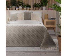 Lean Sport Velveto lovatiesė VELVI GRAY BEIGE, 220x240 cm