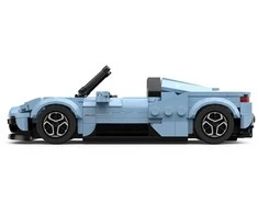 Mėlyna Konstruktorius Maserati MC20 Mėlyna automobilis RASTAR 1:30