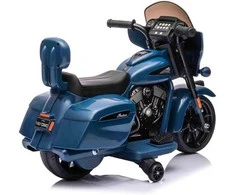 Blue Mėlyna Elektrinis motociklas Chopper INDIAN, Mėlyna