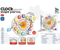 Zielona Sowa Clock for the Youngest Different Shapes