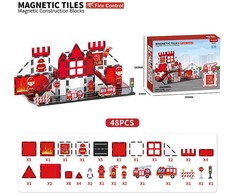 RAMIZ Magnetinių blokų rinkinys Priešgaisrinė apsauga 48 vnt