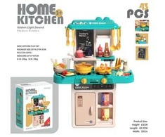 1Punkt Mėlyna Kitchen Kitchenette with Light Function 43 pieces. Mėlyna