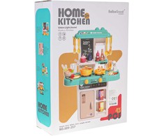 1Punkt Kitchen Kitchenette with Light Function 43 pieces. Mėlyna