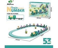 Anek Ramiz Matematiką ugdantis traukinio rinkinys vaikams
