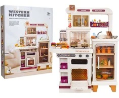 Ramiz MEGA didelė ir moderni žaislinė virtuvėlė Western Kitchen