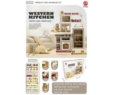 Ramiz MEGA didelė ir moderni žaislinė virtuvėlė Western Kitchen