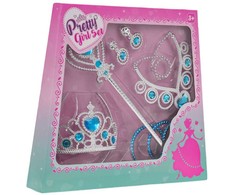 Mažosios princesės rinkinys, mėlynas, 7 dalys.