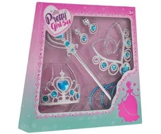 Mažosios princesės rinkinys, mėlynas, 7 dalys.