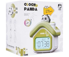 Ramiz Vaikiškas Panda žadintuvas su naktine lempa