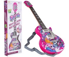 Ramiz Rožinė elektrinė gitaros rinkinys vaikams
