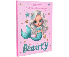 Ramiz Mermaid makiažo rinkinys, knyga, akių šešėlių paletė, lūpų blizgis