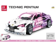 Ramiz Konstruktorius - Rožinis sportinis automobilis, 652 el.