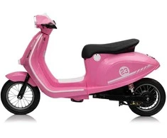 Bili Bike Elektrinis retro stiliaus paspirtukas su 350W varikliu, vaikams nuo 6 metų, cianas