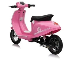 Bili Bike Elektrinis retro stiliaus paspirtukas su 350W varikliu, vaikams nuo 6 metų, cianas