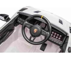 Elektromobilis Porsche 718, lakuotas baltas