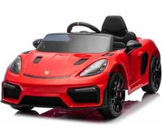 Vaikiškas elektrinis Porsche 718 automobilis su nuotoliniu valdymu, 3 greičiai, 3-8 m