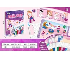 Skrzynkazdrewna Princesės koliažas + aksesuarai