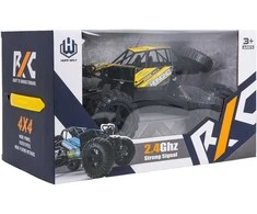 1Punkt Ramiz Nuotoliniu būdu valdoma geltona R/C vikšrinė mašina