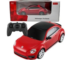 Rastar Nuotoliniu būdu valdoma raudona Volkswagen Beetle mašina