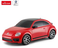 Rastar Nuotoliniu būdu valdoma raudona Volkswagen Beetle mašina