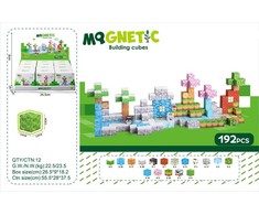 Magnetinių kubelių rinkinys 384 vnt