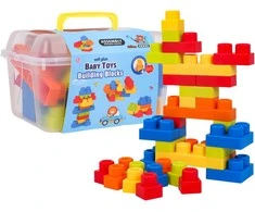 Lean Toys Soft Blocks Set 32 ​​pcs + Case