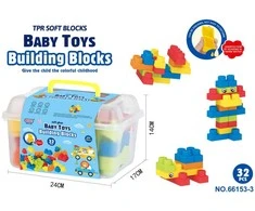 Lean Toys Soft Blocks Set 32 ​​pcs + Case