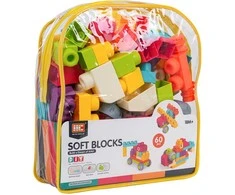 Ramiz Soft Blocks Set 60 pcs + Backpack