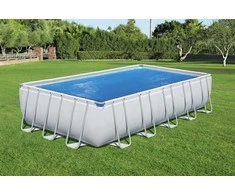 Bestway Baseino uždangalas Flowclear, mėlynas, 703x336cm, stačiakampis