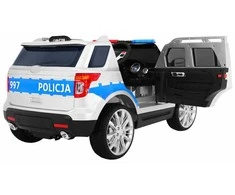 Ramiz Vaikiškas nuotolinio valdymo policijos SUV su LED šviesomis ir garsais, 3 greičiai, 3+ metų