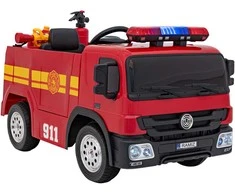 Ramiz Nuotolinio valdymo gaisrinės mašina su 12V baterija, 3 greičiai, vaikams nuo 3 metų, raudona