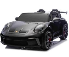 Bburago Dvivietis elektromobilis Porsche 911 GT3, Juodas