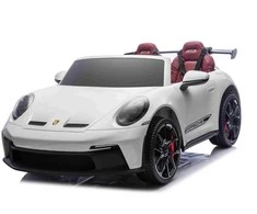Ramiz Dvivietis elektromobilis Porsche 911 GT3 STRONG, Baltas