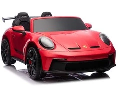 Ramiz Dvivietis elektromobilis Porsche 911 GT3 STRONG, Raudona