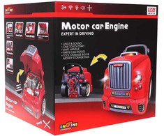 Interaktyvus žaislas jaunam mechanikui raudonas