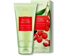 4711 Acqua Colonia Lychee &amp; Baltas Mint Moisturizing Dušo želė Body All Skin Types, 200 ml