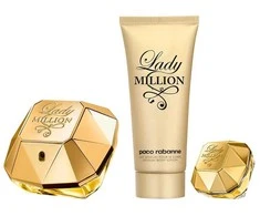 Paco Rabanne Lady Million kvepalų purškalas 80 ml, 3 dalių rinkinys moterims