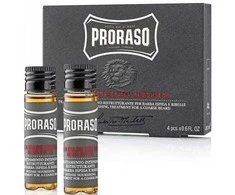 Proraso Wood &amp; Spice Karštas aliejus barzdos priežiūrai, 4x17 ml