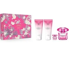 Versace Bright Crystal Absolu EDP rinkinys moterims (EDP, 90 ml + parfumuota dušo želė, 100 ml + EDP, 5 ml + parfumuotas kūno losjonas, 100 ml)