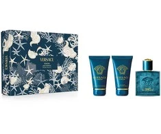 Kvepalų rinkinys vyrams Versace Eros Pour Homme, (EDT, 50 ml + dušo želė, 50 ml + balzamas po skutimosi, 50 ml)